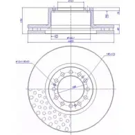 Тормозной диск CAR ref. RD: 4040 1994626 ref. IB: SF 01 1V 150.470