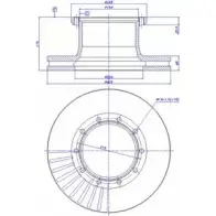 Тормозной диск CAR ref. IB: KS 03 1V 1994649 151.420 ref. RD: 4213