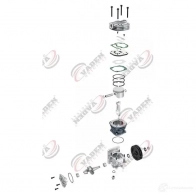 Компрессор пневмоподвески VADEN 7DST 1 1437972326 1100170001 - Изображение 3
