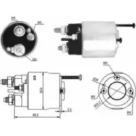 Втягивающее реле MEAT & DORIA 46147 24 96 ZM2496 Renault Master (FD) 2 Фургон 2.2 dCI 90 90 л.с. 2000 – 2024