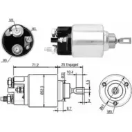 Втягивающее реле MEAT & DORIA Peugeot 207 1 (WA, WC, PF1) Хэтчбек 1.4 16V 88 л.с. 2006 – 2024 ZM377 3 77 46154