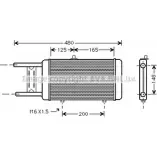 Радиатор охлаждения двигателя AVA QUALITY COOLING AI2066 Audi 80 (B4, 8C5) 4 Универсал 2.3 E 133 л.с. 1992 – 1996 J98 O35 7ZHKNGF