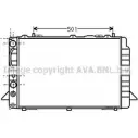 Радиатор охлаждения двигателя AVA QUALITY COOLING 9MGJE JV Audi 80 (B4, 8C5) 4 Универсал 1.9 Td 75 л.с. 1991 – 1994 AI2092 YMFCVKJ