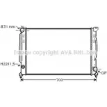 Радиатор охлаждения двигателя AVA QUALITY COOLING Audi A4 (B5) 1 Седан 2.4 150 л.с. 1995 – 1997 OSRNZSV 4JX 6667 AI2110