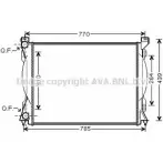 Радиатор охлаждения двигателя AVA QUALITY COOLING 4045385065257 AI2233 Audi A6 (C6) 3 Седан 2.0 Tdi 170 л.с. 2008 – 2011 PVE YV5J