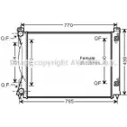 Радиатор охлаждения двигателя AVA QUALITY COOLING 4045385065264 AI2234 2017776 FMEXM T