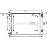 Радиатор охлаждения двигателя AVA QUALITY COOLING AI2236 P3 JM5LA 4045385065288 Audi A6 Allroad (C6) 3 Универсал 2.7 Tdi Quattro 163 л.с. 2006 – 2011