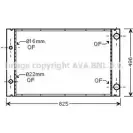 Радиатор охлаждения двигателя AVA QUALITY COOLING KK NHUT JCVVTB Audi A8 (D3) 2 2002 – 2009 AI2268