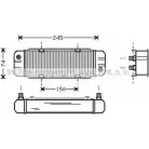 Масляный радиатор двигателя AVA QUALITY COOLING Audi 80 (B4, 8C2) 4 Седан 2.2 S2 Quattro 230 л.с. 1993 – 1994 AI3131 6LH18 UHI0 53