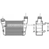 Интеркулер AVA QUALITY COOLING C2IK7 IM NSCPOE AI4221 Audi A4 (B6) 2 Седан 1.9 Tdi 116 л.с. 2004 – 2004