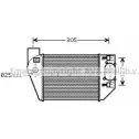 Интеркулер AVA QUALITY COOLING Audi A4 (B6) 2 Универсал 1.8 T Quattro 190 л.с. 2002 – 2004 AI4249 4045385068364 UX Q2P