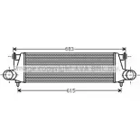 Интеркулер AVA QUALITY COOLING 5RZ1 D2 2017878 AI4307 4045385163908