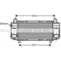 Интеркулер AVA QUALITY COOLING Audi A2 (8Z) 1 2000 – 2005 ZKP 0ZH I3RBME AI4357