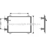 Радиатор кондиционера AVA QUALITY COOLING AI5193 4045385051557 Audi A2 UF Q07J