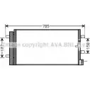 Радиатор кондиционера AVA QUALITY COOLING 2017927 9 EQ9FB AI5352D 3SM2BWB