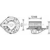 Моторчик печки AVA QUALITY COOLING RFH2Z AI7501 2017948 PFQY CH3