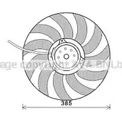 Вентилятор радиатора AVA QUALITY COOLING 4045385168071 Audi A6 (C5) 2 Универсал 2.0 130 л.с. 2001 – 2005 AI7514 61JS EMN