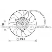 Вентилятор радиатора AVA QUALITY COOLING AI7515 Audi A6 (C5) 2 Универсал 2.0 130 л.с. 2001 – 2005 4045385169320 VS5 S9