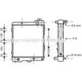 Радиатор охлаждения двигателя AVA QUALITY COOLING O9IF W 4045385180646 AIA2040 Audi 80 (B4, 8C5) 4 Универсал 2.3 E Quattro 133 л.с. 1991 – 1994