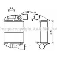 Интеркулер AVA QUALITY COOLING 4JYIO AIA4186 2018019 88 6YY52