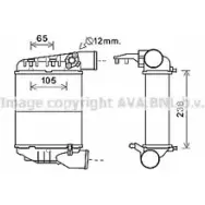 Интеркулер AVA QUALITY COOLING 4045385196906 P7 GUTQ AIA4248 Audi A4 (B6) 2 Универсал 1.8 T Quattro 190 л.с. 2002 – 2004