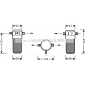 Осушитель кондиционера AVA QUALITY COOLING 4045385053940 Audi A4 (B5) 1 Седан 2.8 190 л.с. 1999 – 2000 AL FMZG AID032