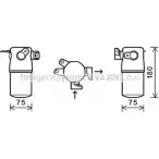 Осушитель кондиционера AVA QUALITY COOLING JM0F H2Y 4045385181568 Audi A8 (D3) 2 Седан 5.2 S8 Quattro 450 л.с. 2006 – 2010 AID347