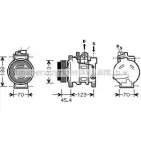 Компрессор кондиционера AVA QUALITY COOLING 2018105 AIK227 Z7OJE IZYH4 5