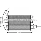Интеркулер AVA QUALITY COOLING MQM C2C 2018224 AL4067 PF41QV