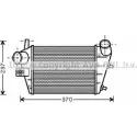 Интеркулер AVA QUALITY COOLING 7MT70 S42 MBLL AL4085 2018225