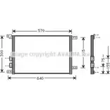 Радиатор кондиционера AVA QUALITY COOLING 4045385008452 LYQ 0Y AL5070 2018242