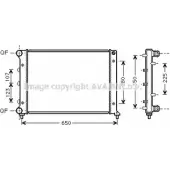 Радиатор охлаждения двигателя AVA QUALITY COOLING MSDX A 2018302 4045385095162 ALA2078