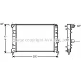 Радиатор охлаждения двигателя AVA QUALITY COOLING NJX 18 4045385163557 2018304 ALA2083