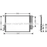 Радиатор кондиционера AVA QUALITY COOLING ALA5088D 2018317 3AEQY9 X 4045385206933
