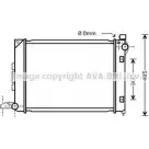 Радиатор охлаждения двигателя AVA QUALITY COOLING AU2164 2018446 I OIQU7Y 4045385004584