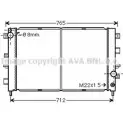 Радиатор охлаждения двигателя AVA QUALITY COOLING B08O7L B 7WCI AU2220 Land Rover Discovery 1, 2 (L318) Внедорожник 4.0 V8 4x4 185 л.с. 1998 – 2004