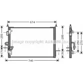 Радиатор кондиционера AVA QUALITY COOLING Land Rover Discovery 1, 2 (L318) 1998 – 2004 4045385008629 AU5143 1 0XMKE