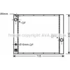 Радиатор охлаждения двигателя AVA QUALITY COOLING TNT N8P Land Rover Range Rover 4045385181124 AUA2166