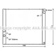 Радиатор охлаждения двигателя AVA QUALITY COOLING 4045385187713 OPR X2ZX Land Rover Range Rover AUA2207