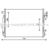 Радиатор кондиционера AVA QUALITY COOLING 2XY 33UH AUA5217D Land Rover Range Rover 4045385210152