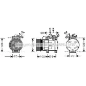 Компрессор кондиционера AVA QUALITY COOLING OBJ8Q AUK169 31P FN Land Rover Freelander 1 (L314) Внедорожник 3д 2.0 DI 4x4 98 л.с. 1998 – 2006