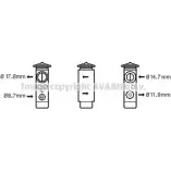 Расширительный клапан кондиционера AVA QUALITY COOLING 4045385060726 74M8F 3 2018613 BW1171