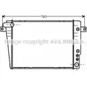 Радиатор охлаждения двигателя AVA QUALITY COOLING CB7P W BW2020 2018644 BE9KU