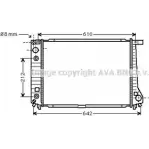 Радиатор охлаждения двигателя AVA QUALITY COOLING BJ 6CR4C XIZ5P BW2126 2018711