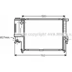 Радиатор охлаждения двигателя AVA QUALITY COOLING BW2195 Bmw 5 (E39) 4 1995 – 2003 701F8 HMCF XEM