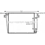 Радиатор охлаждения двигателя AVA QUALITY COOLING 4045385006236 BW2251 2018756 I TX3L
