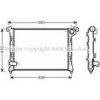 Радиатор охлаждения двигателя AVA QUALITY COOLING BW2314 B A2ZTM 2018782 4WBMAT