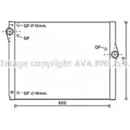 Радиатор охлаждения двигателя AVA QUALITY COOLING 7 FHQK6 2018799 BW2420 4045385178544