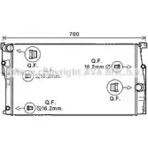 Радиатор охлаждения двигателя AVA QUALITY COOLING BW2449 7ZO2 4 Bmw 4 M6PDEUX