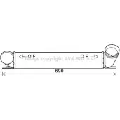 Интеркулер AVA QUALITY COOLING AL Z3E 0VH7KK7 Bmw 3 (E91) 5 Универсал 3.0 330 d 245 л.с. 2008 – 2012 BW4482